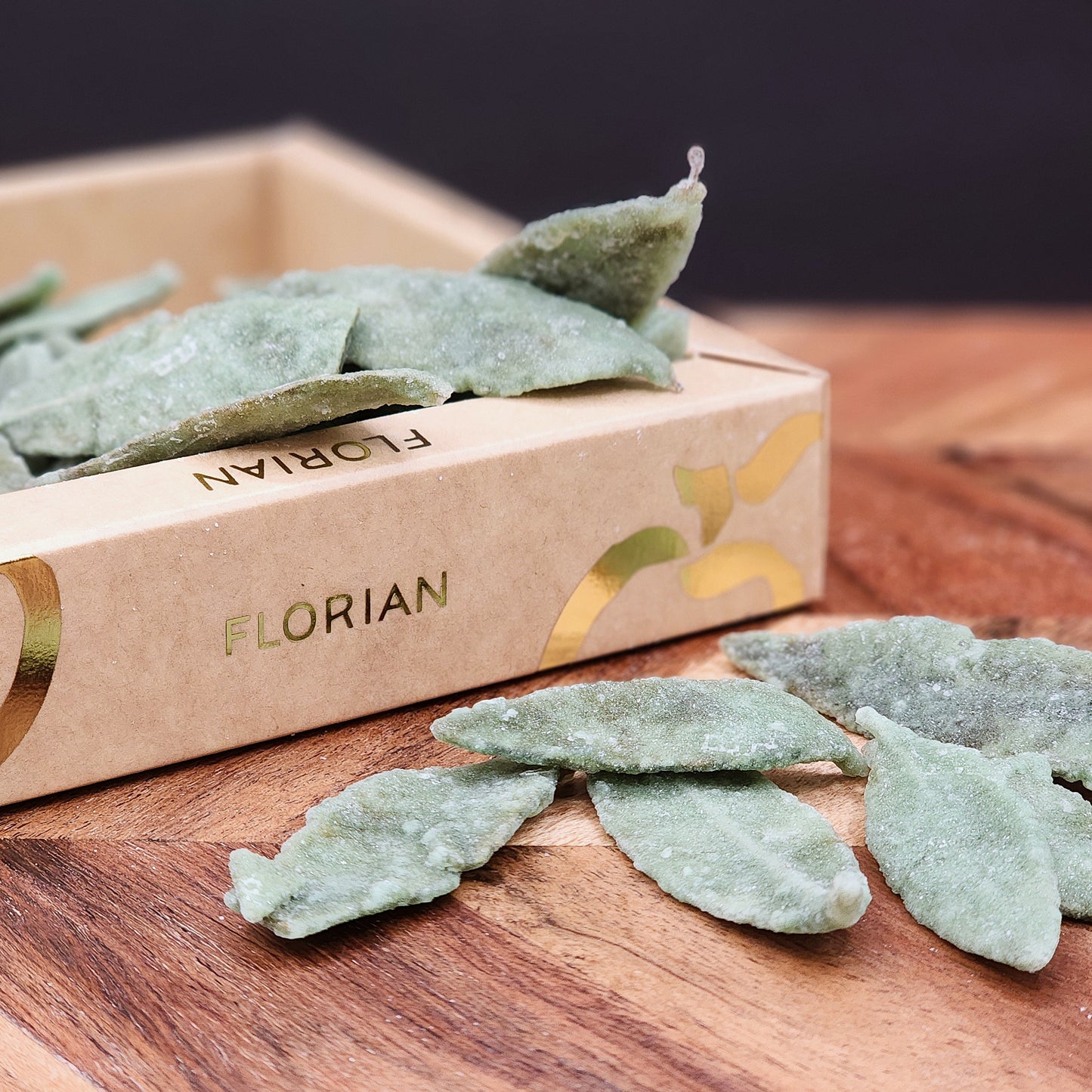 Florian Candied Verbena Leaves