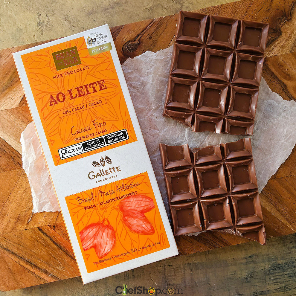 Gallette Chocolates 40% Milk Chocolate Bar – ChefShop.Com