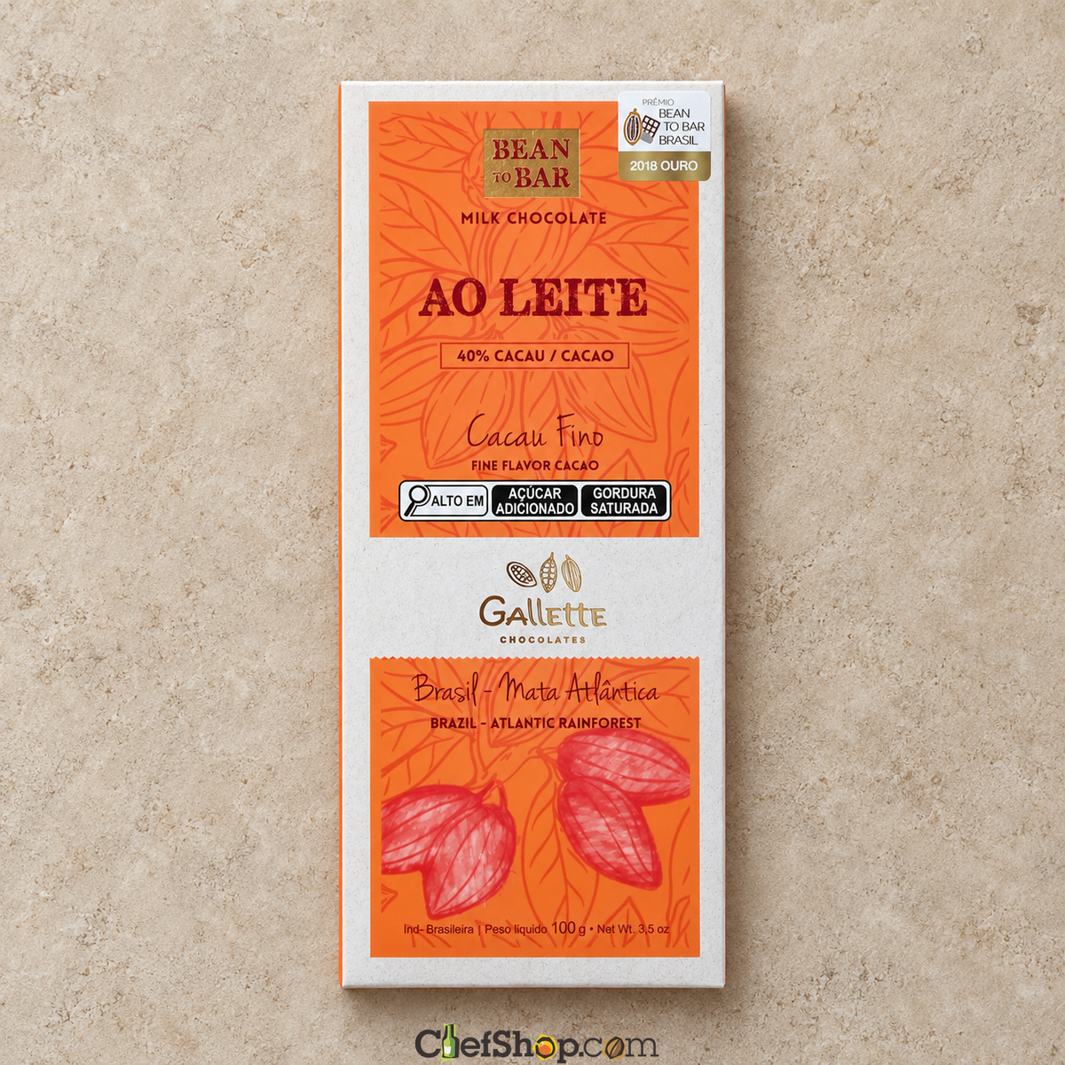 Gallette Chocolates 40% Milk Chocolate Bar – ChefShop.Com