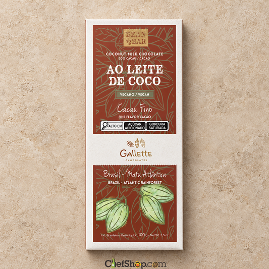 Gallette Chocolates 50% Coconut Milk Chocolate Bar