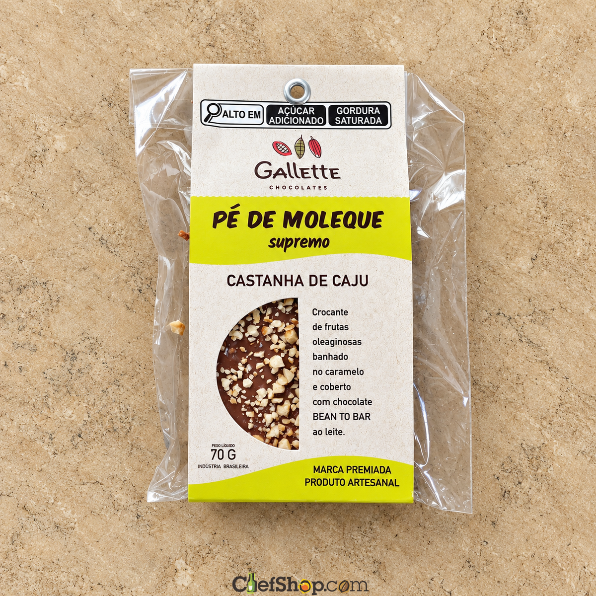 Gallette Chocolates Cashew Nut Caramel Bar