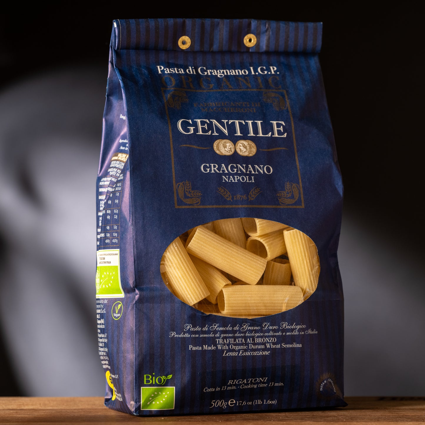 GENTILE Organic Rigatoni Pasta