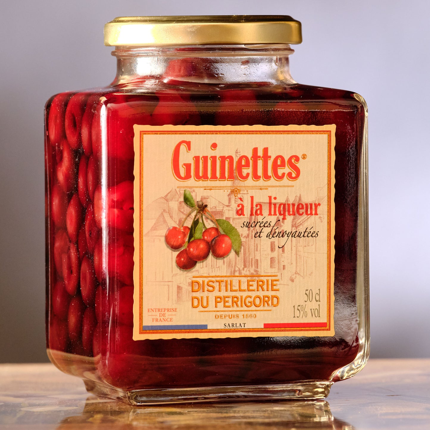 Distillerie du Perigord Guinettes Cherries in Liqueur