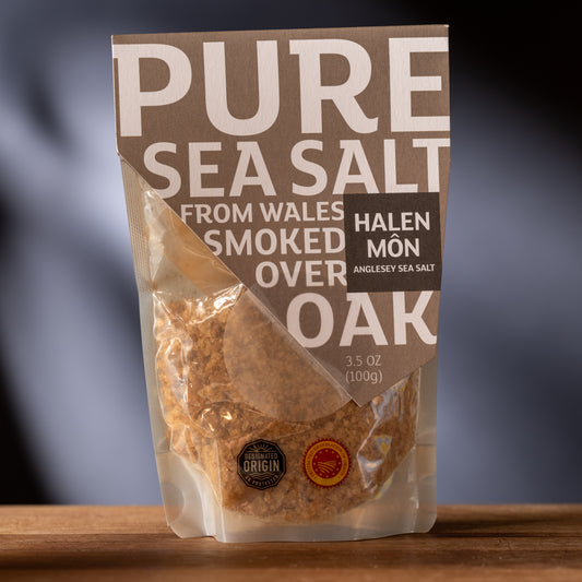 Halen Mon Natural Smoked Oak Anglesey Sea Salt - PDO