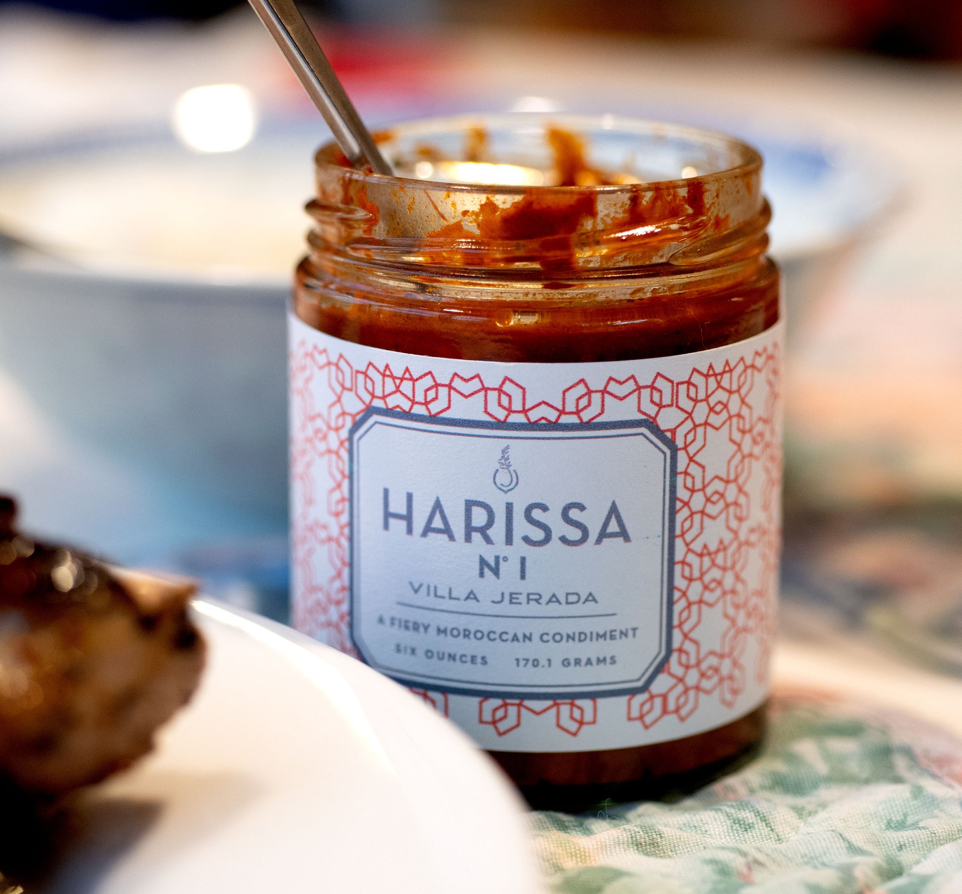 Villa Jerada Moroccan Harissa open jar