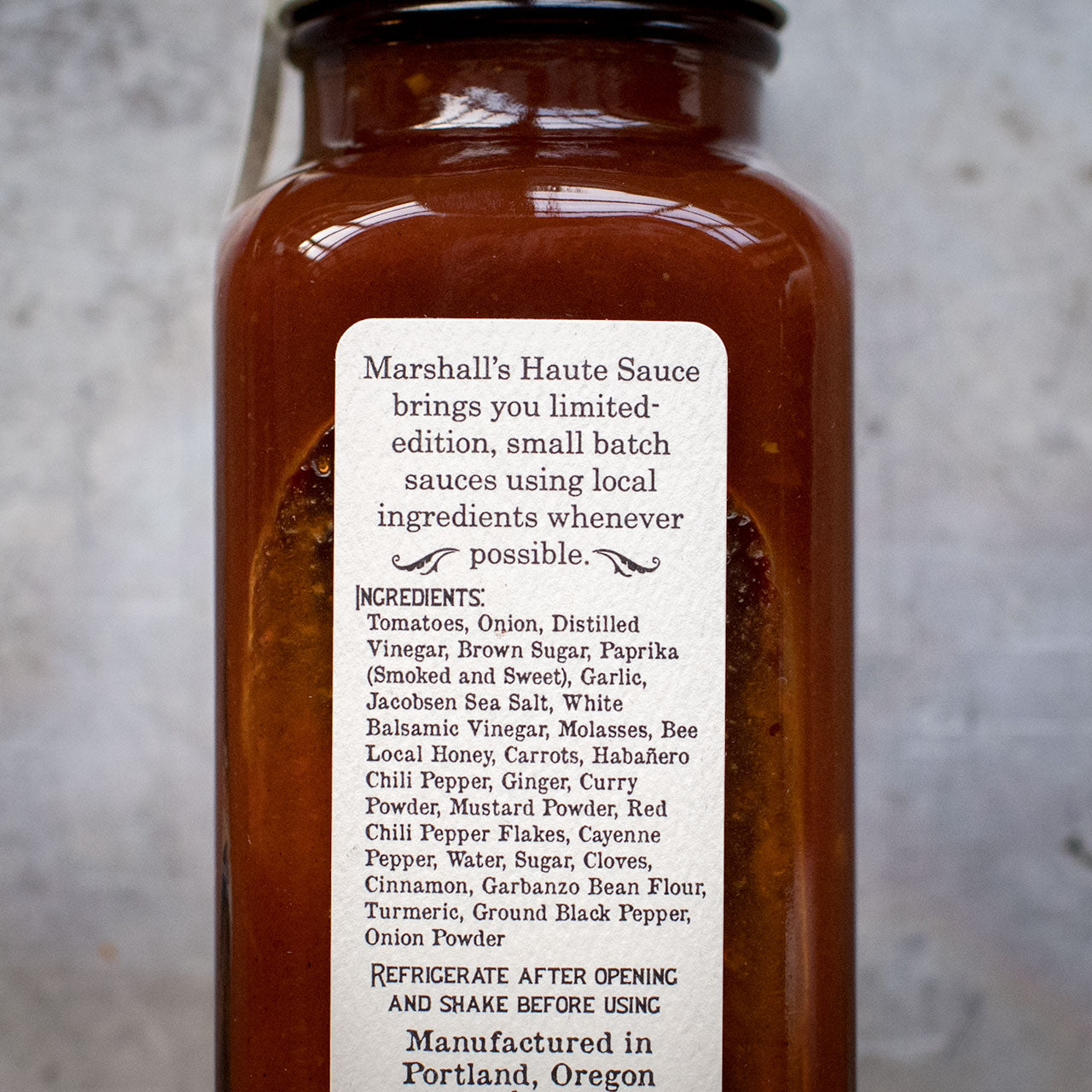 Marshalls Smoked Habanero BBQ Haute Sauce