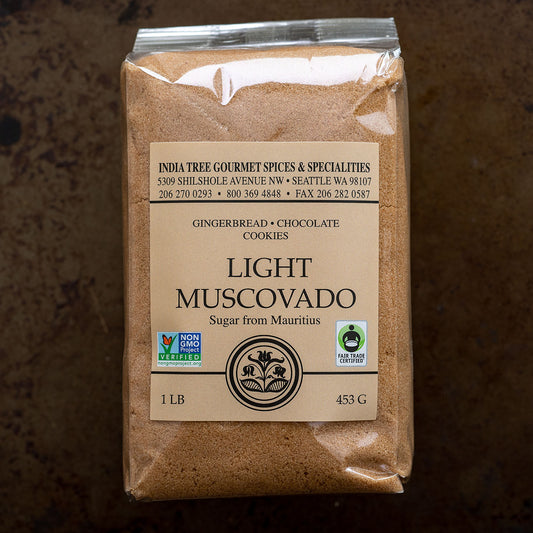 India Tree Light Muscovado Sugar - 1 lb