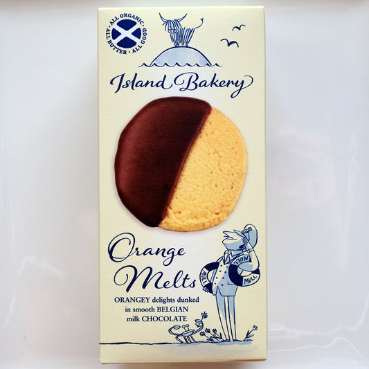 Island Bakery Orange Melts Shortbread Cookie with Milk Chocolate