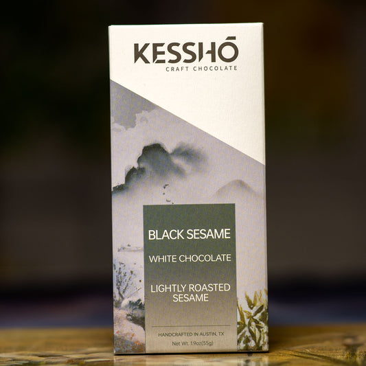KESSHO Black Sesame White Chocolate Bar