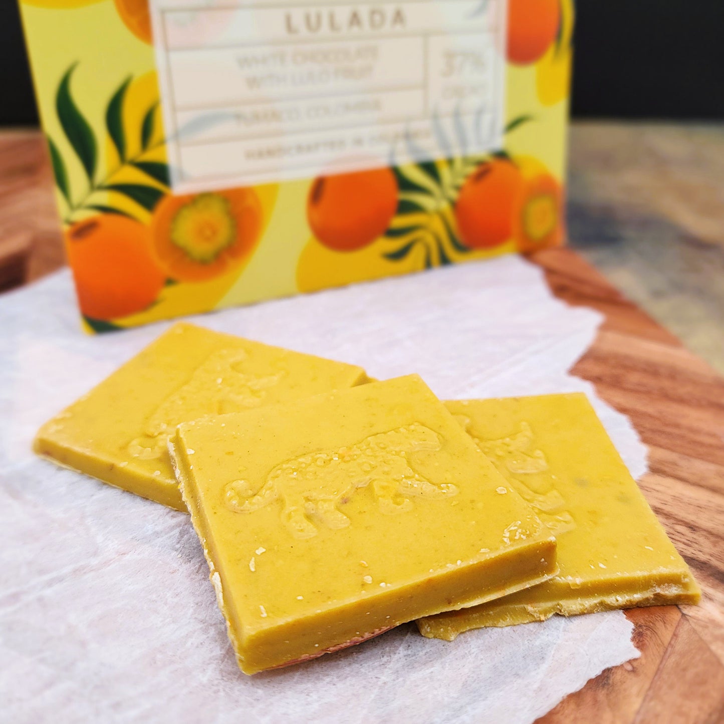 KARÜ Lulada 37% White Chocolate Bar with Lulo Fruit