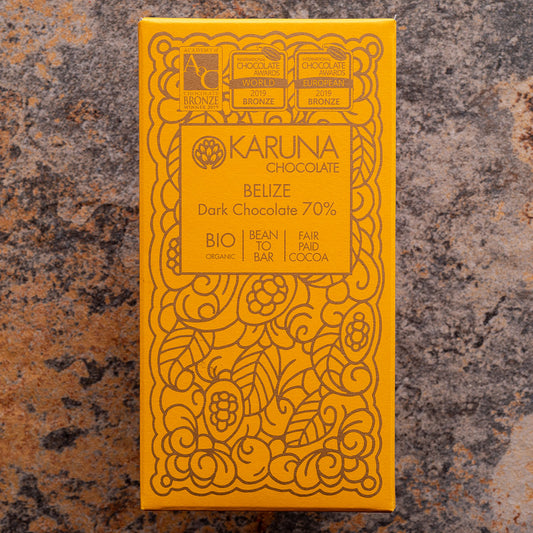 Karuna Chocolate Organic Belize 70-Percent Dark Bar