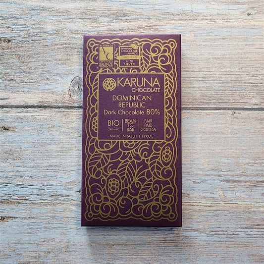 Karuna Chocolate Organic Dominican Rebublic 80% Dark Bar