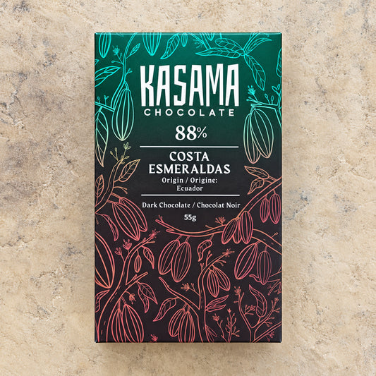 Kasama Costa Esmeraldas 88% Dark Chocolate Bar
