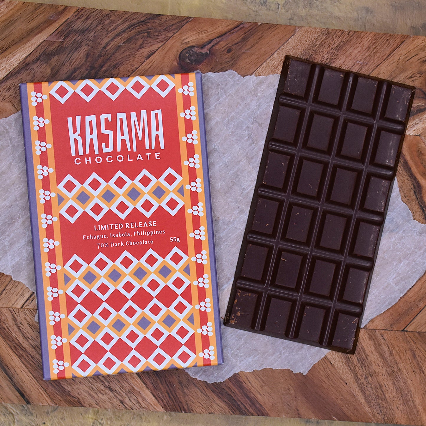 Kasama Echague 70% Dark Chocolate Bar