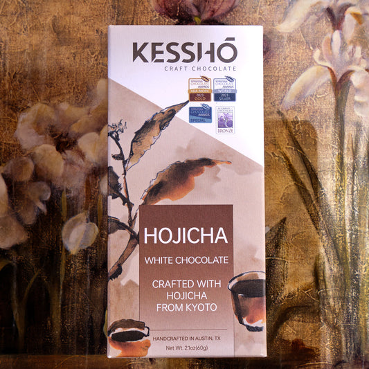 KESSHO Hojicha Kyoto White Chocolate Bar