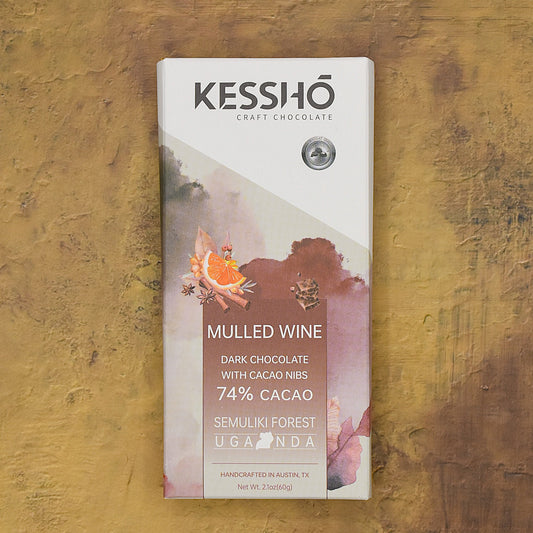 KESSHŌ Mulled Wine 74% Dark Chocolate Bar