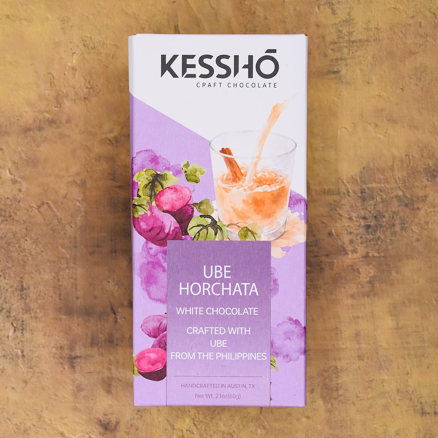 KESSHŌ Ube Horchata White Chocolate Bar