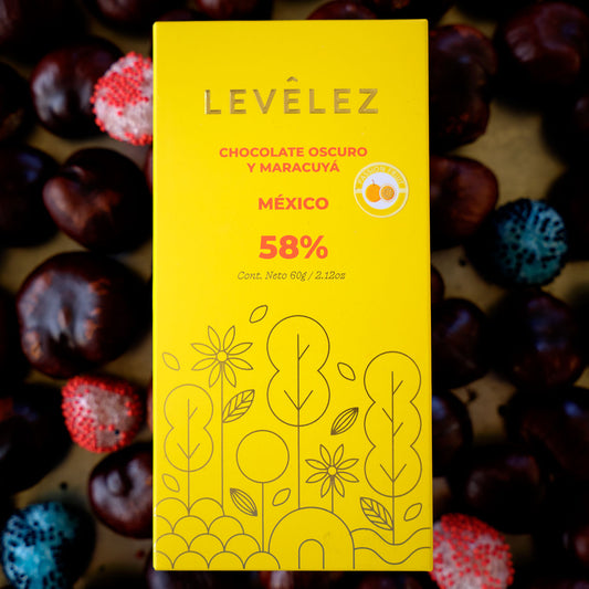 LEVELEZ 58% MaracuyÃ¡ Dark Passion Fruit Infused Chocolate Bar