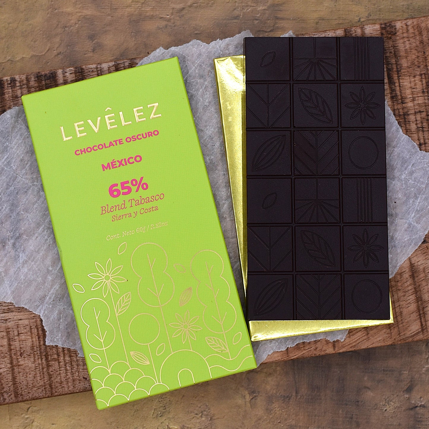 Levêlez 65% Sierra y Costa Dark Chocolate Bar