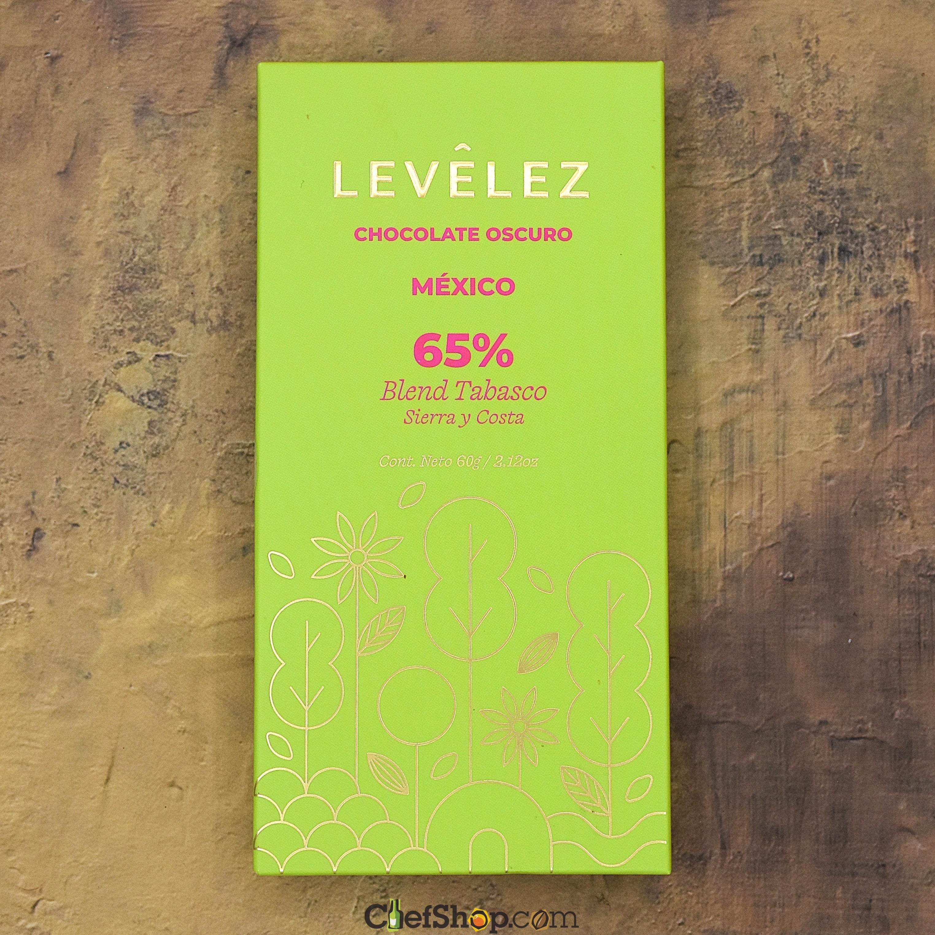 Levêlez 65% Sierra y Costa Dark Chocolate Bar | ChefShop.com – ChefShop.Com