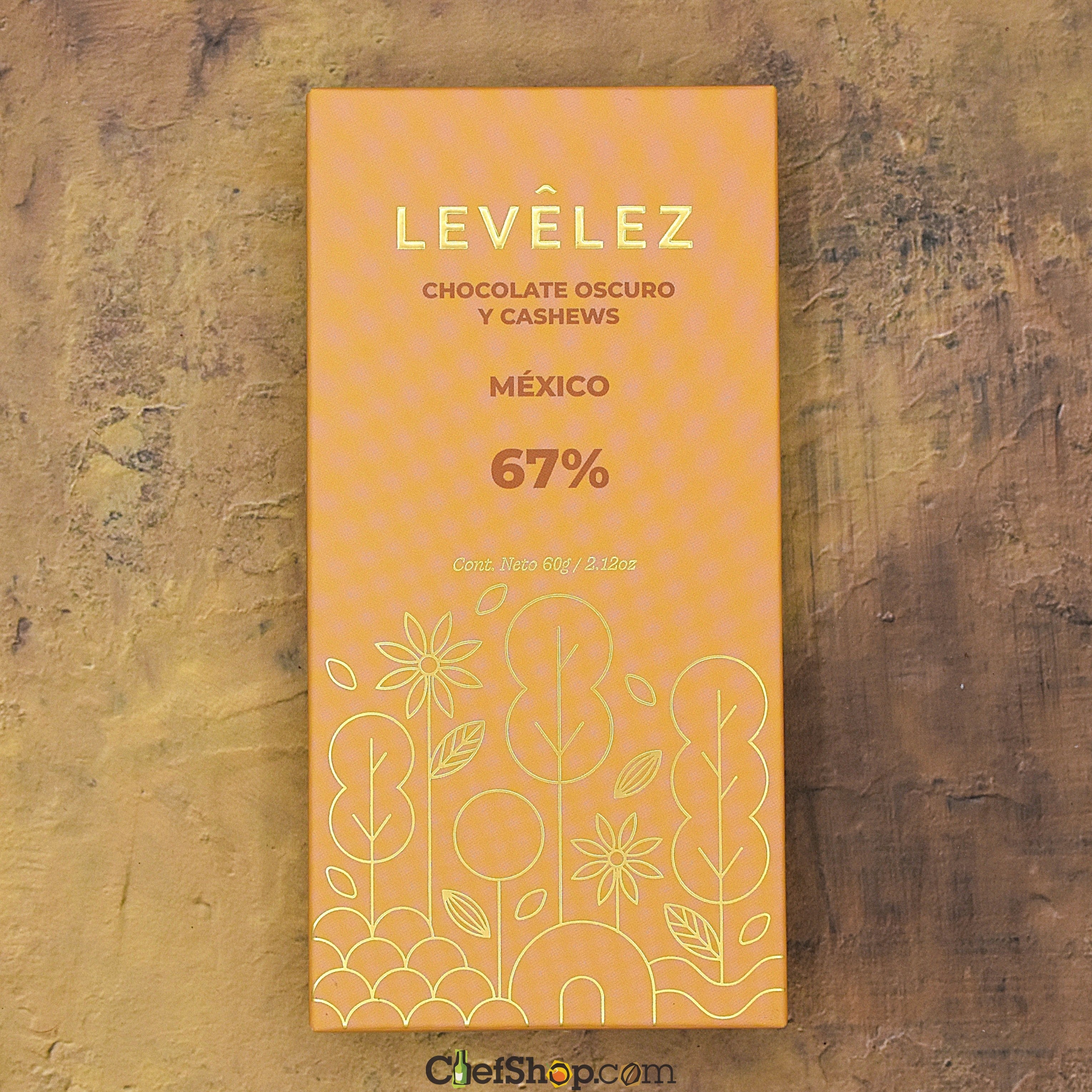 Levêlez Cashew Dark Chocolate Bar | ChefShop.com – ChefShop.Com