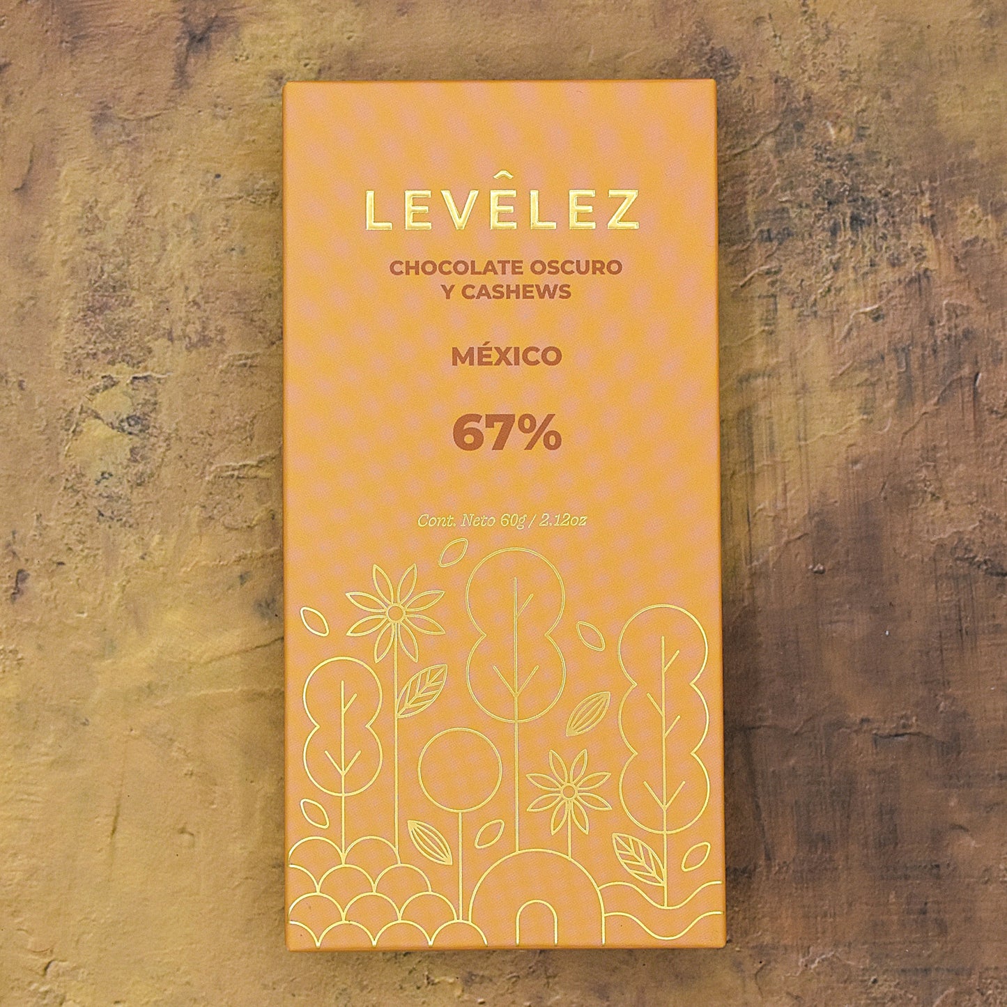 Levêlez 67% Dark Chocolate Bar with Cashews