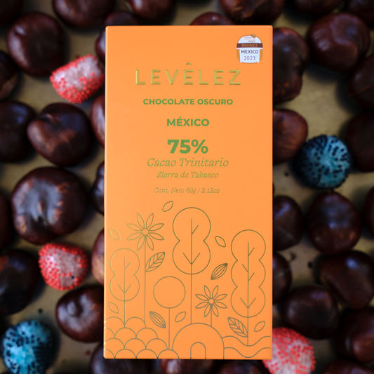 LEVELEZ 75% Dark Mountain-Grown Trinitario Chocolate Bar