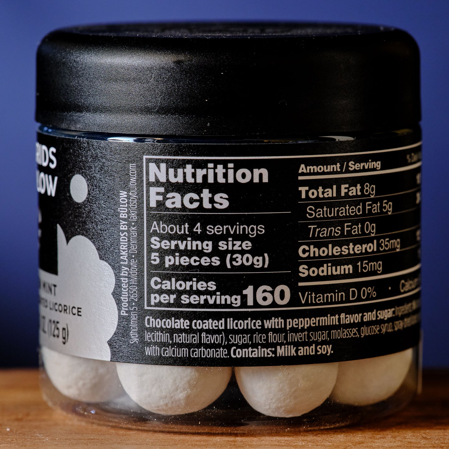 Lakrids Frozen Mint Chocolate Coated Licorice Nutrition Facts