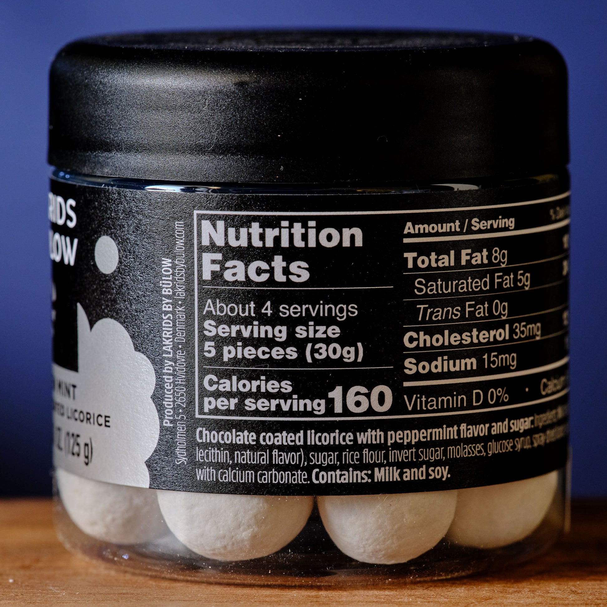 Lakrids Frozen Mint Chocolate Coated Licorice Nutrition Facts