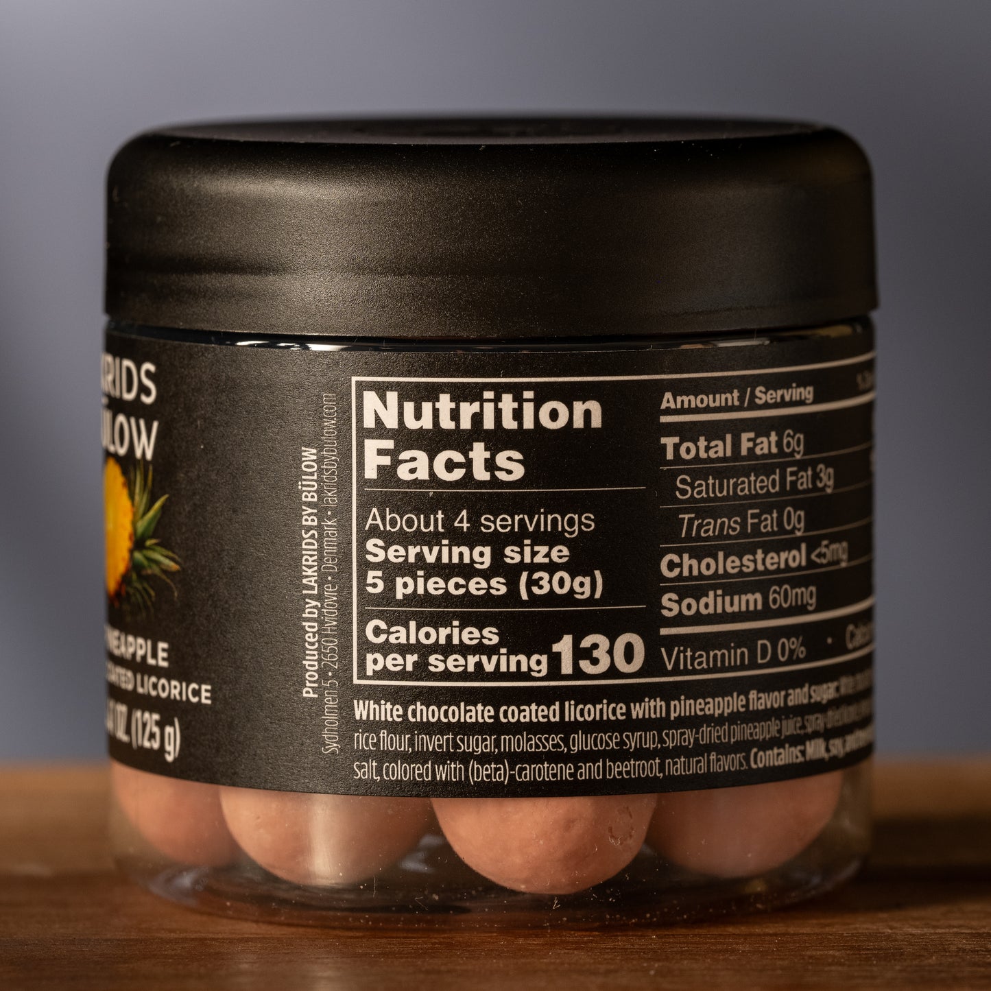 Lakrids Pink Pineapple Chocolate-Covered Sweet Licorice