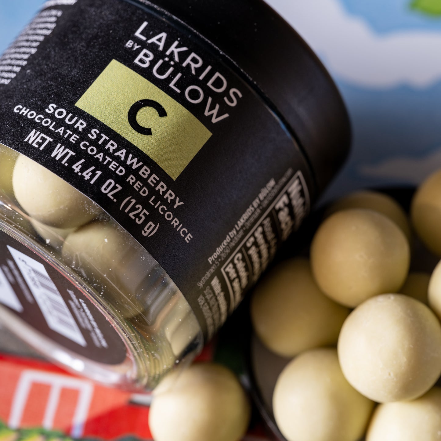 Lakrids Sour Strawberry Chocolate-Covered Sweet Licorice