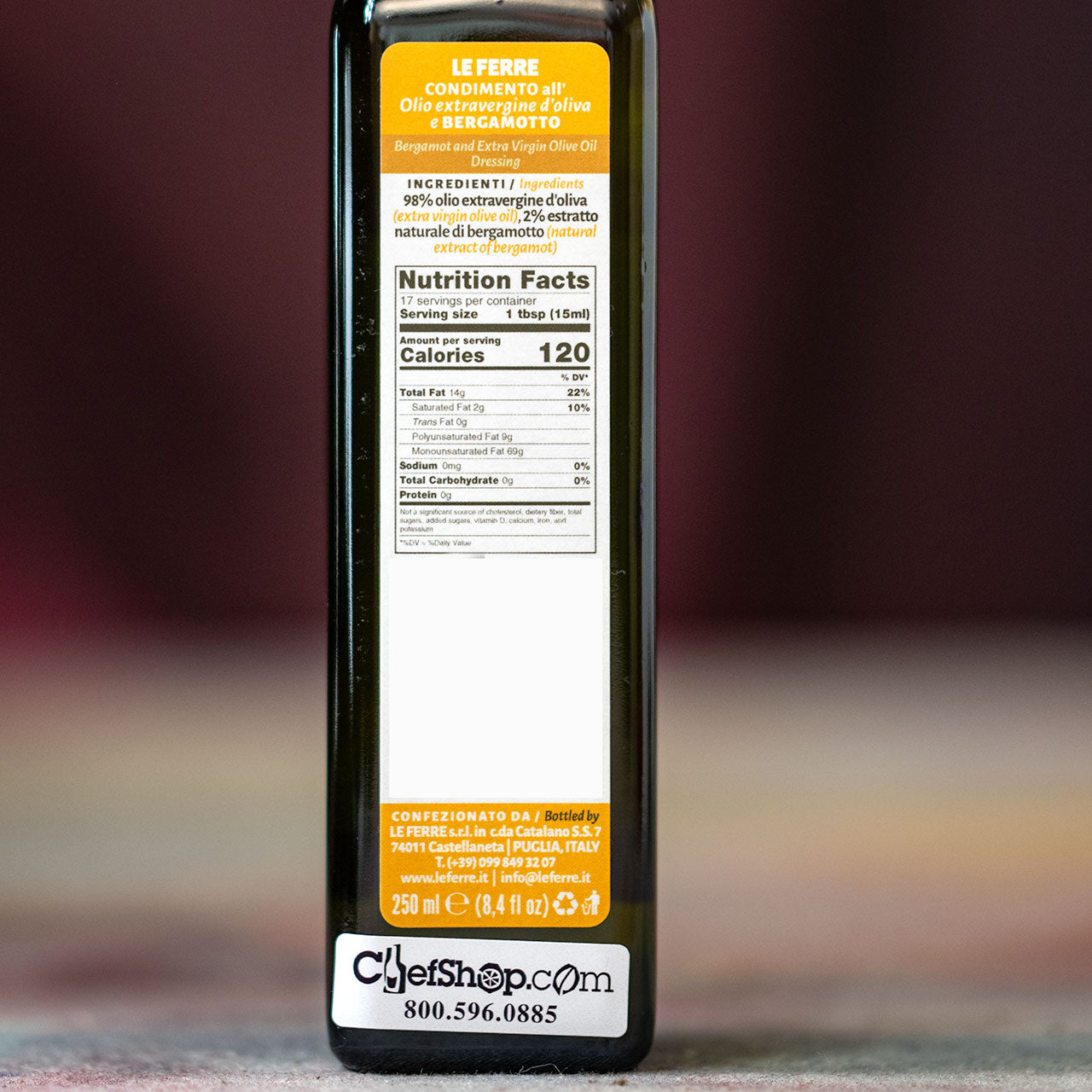Le Ferre Bergamot Infused Olive Oil