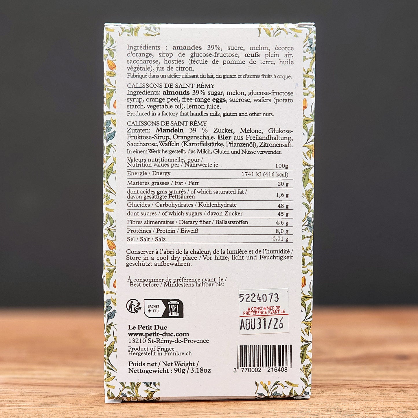 Le Petit Duc Calissons de Saint-Remy Almond