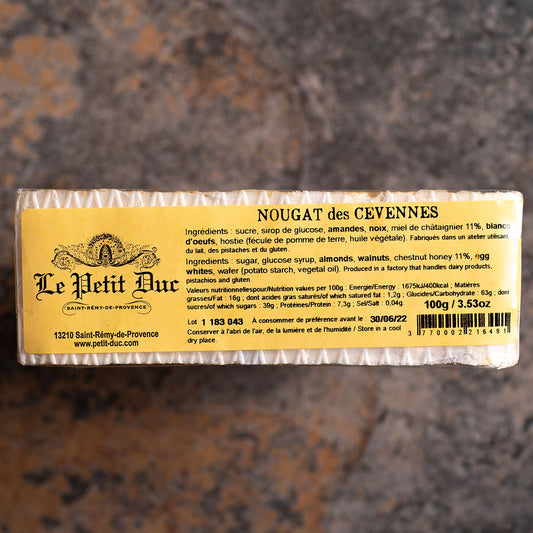 Le Petit Duc French Des Cevennes (Almond and Walnut) Nougat