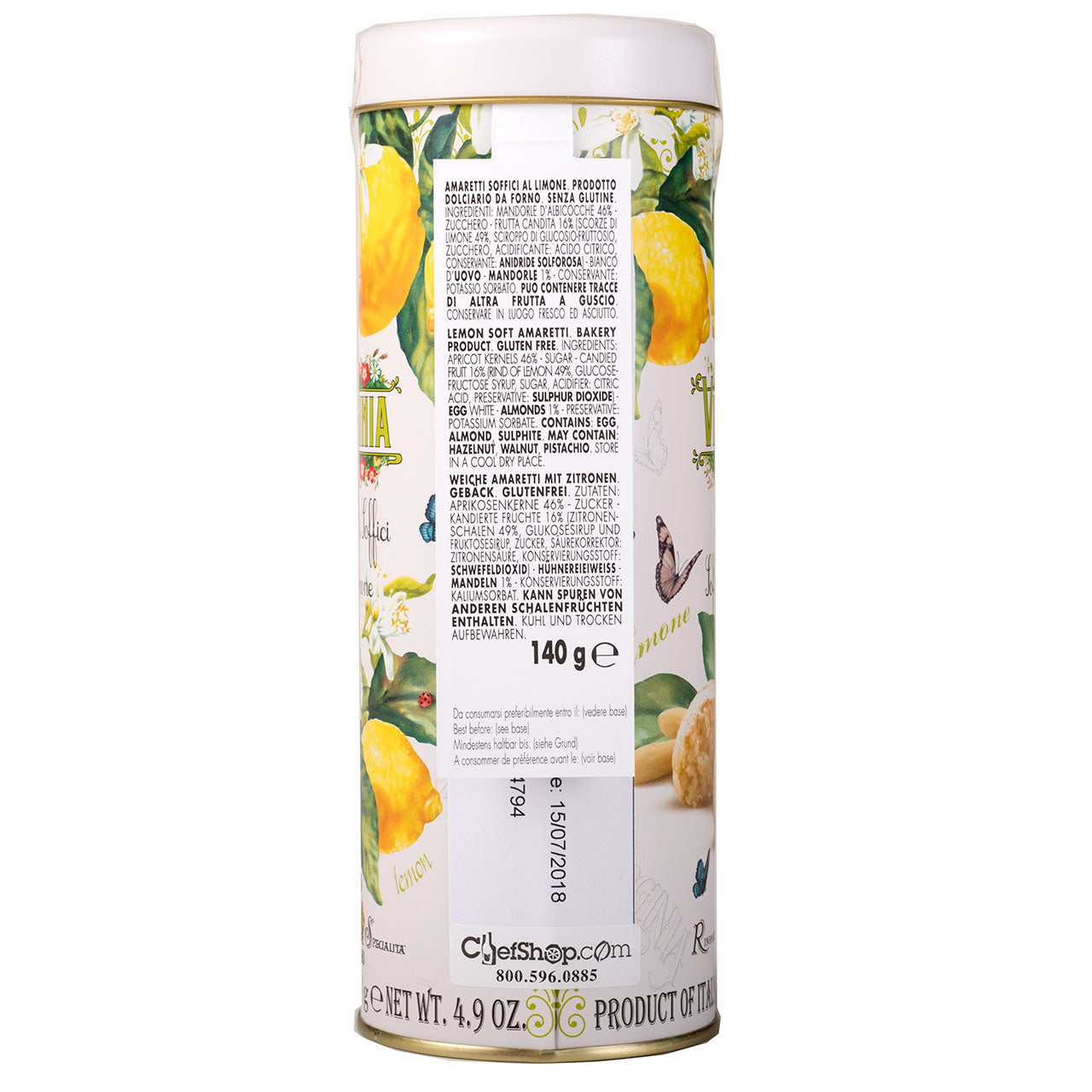 Virginia Lemon Soft Amaretti Cookies