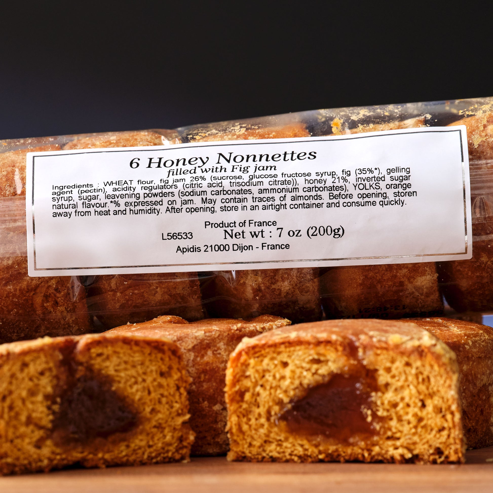 Les Ruchers De Bourgogne Honey Nonnettes with Fig Jam