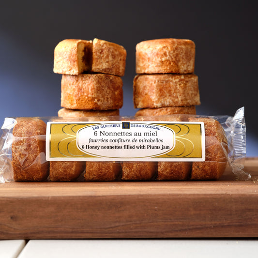 Les Ruchers De Bourgogne Honey Nonnettes with Plums Jam