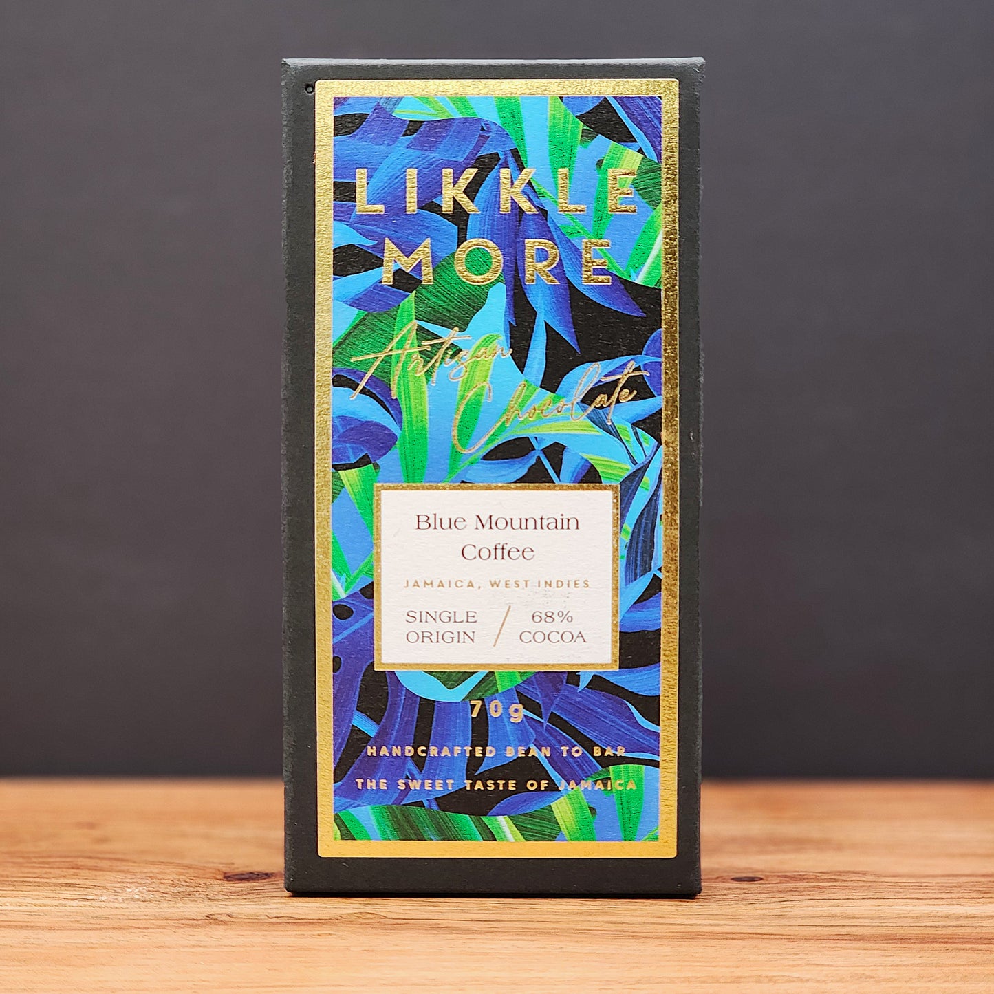 Likkle More Blue Mountain Coffee 68% Dark Chocolate Bar