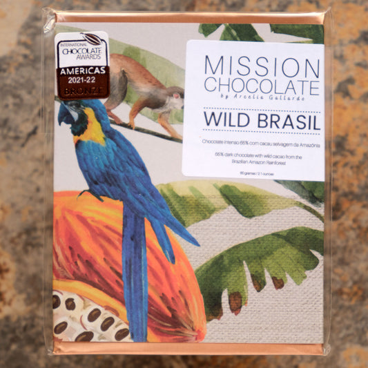 MISSION Chocolate Wild Brasil 65 Percent Dark Bar