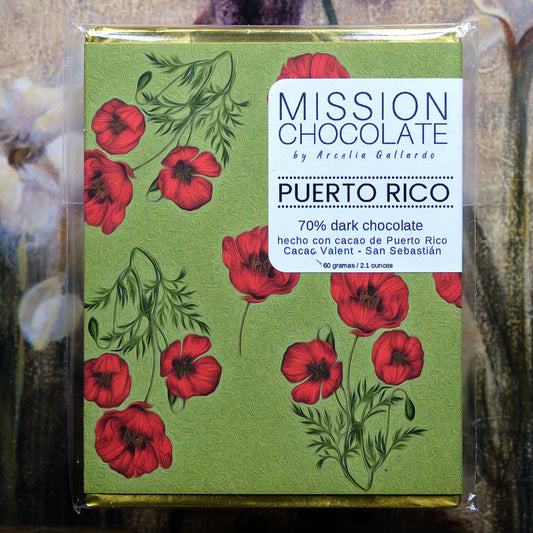 MISSION Chocolate PUERTO RICO 70% Dark Chocolate Bar
