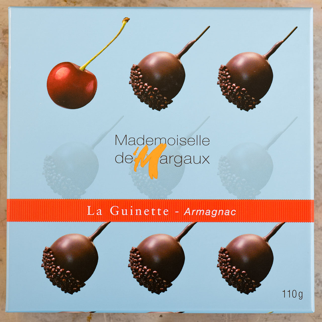 Chocolate Covered Cherries w Armagnac - Mademoiselle de Margaux - 9 piece