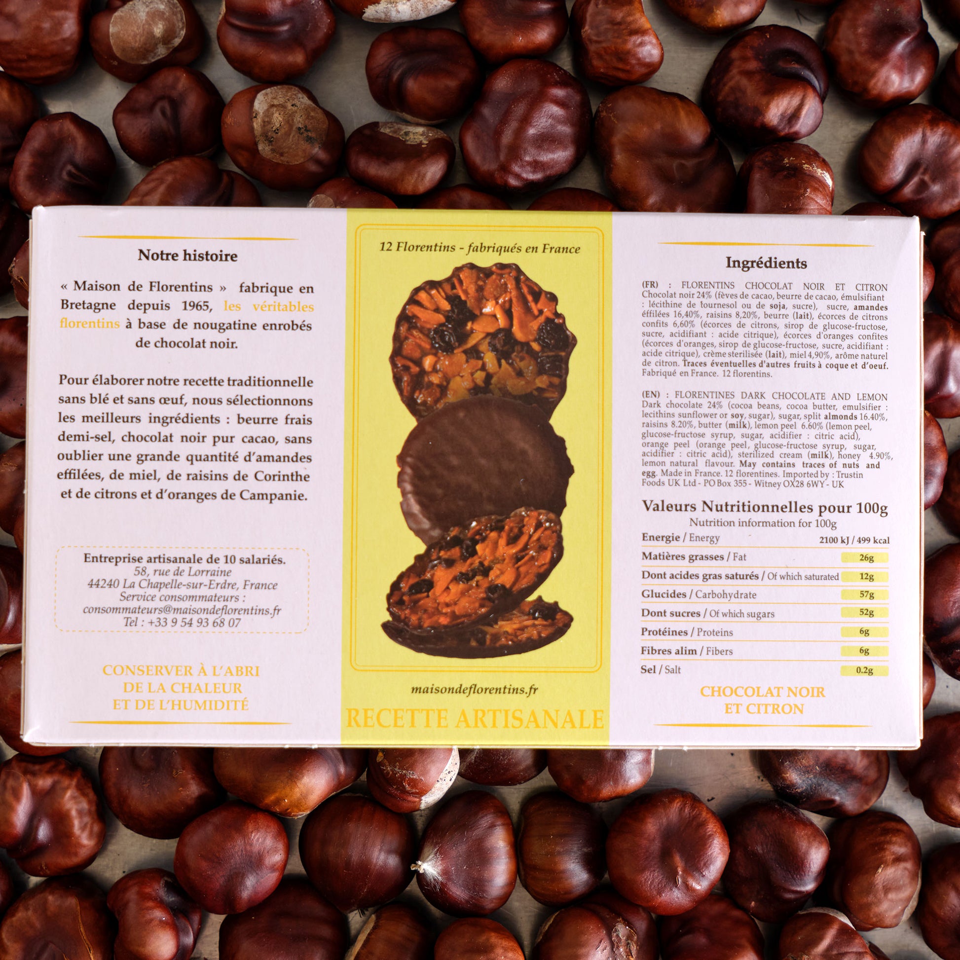 Maison de Florentins Chocolat Noir et Citron