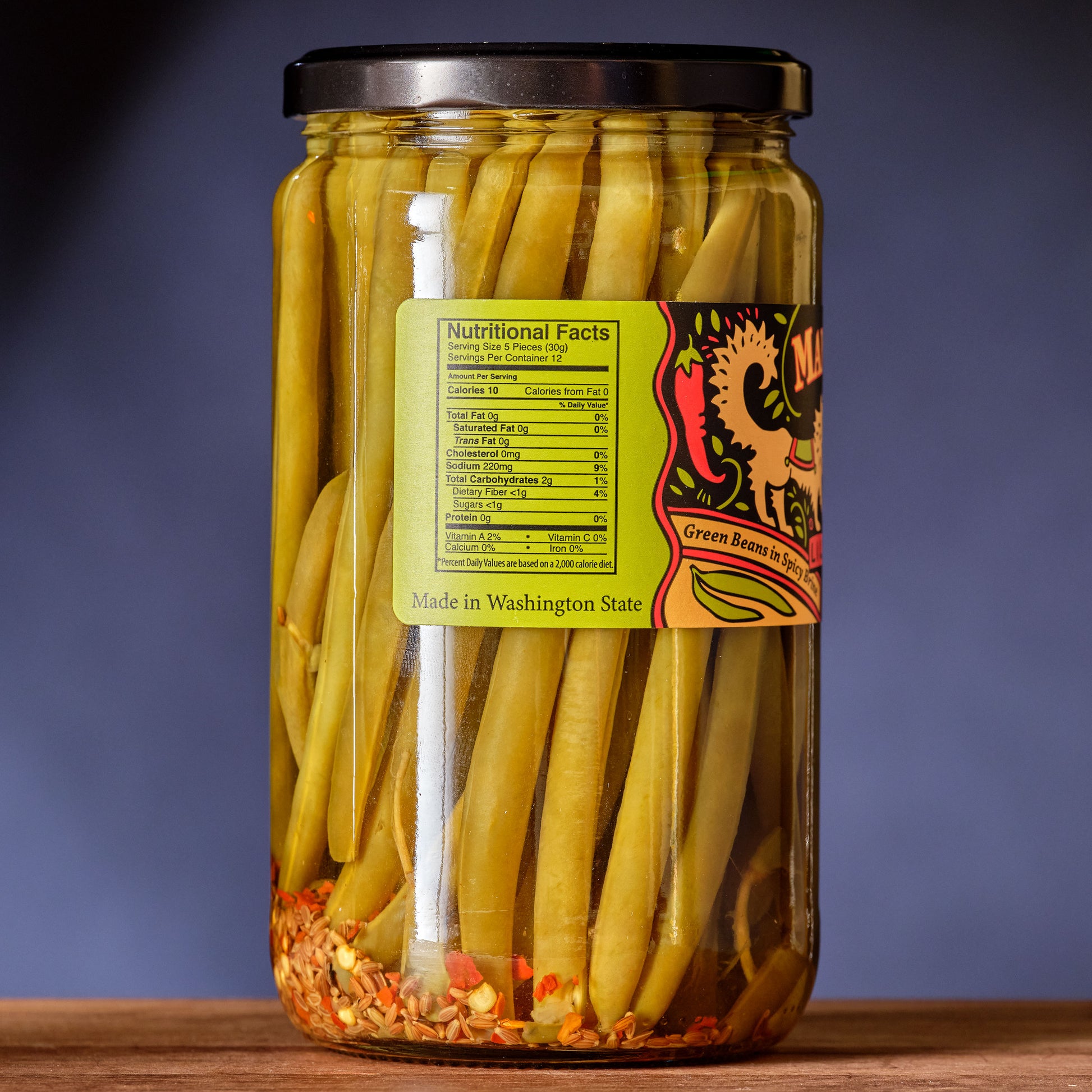 Mama Lil's Pickled Green Beans nutrition