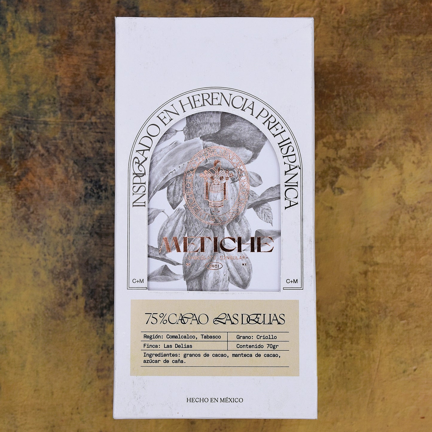 Chocolate Metiche Finca las Delias Single Origin 75% Dark Chocolate Bar