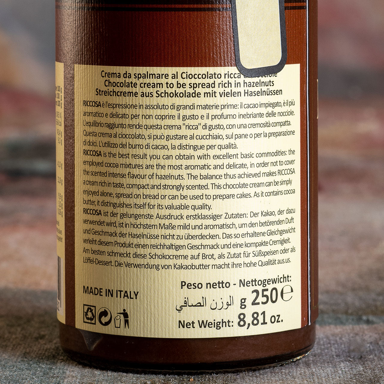 Slitti Riccosa - Milk Chocolate Spread