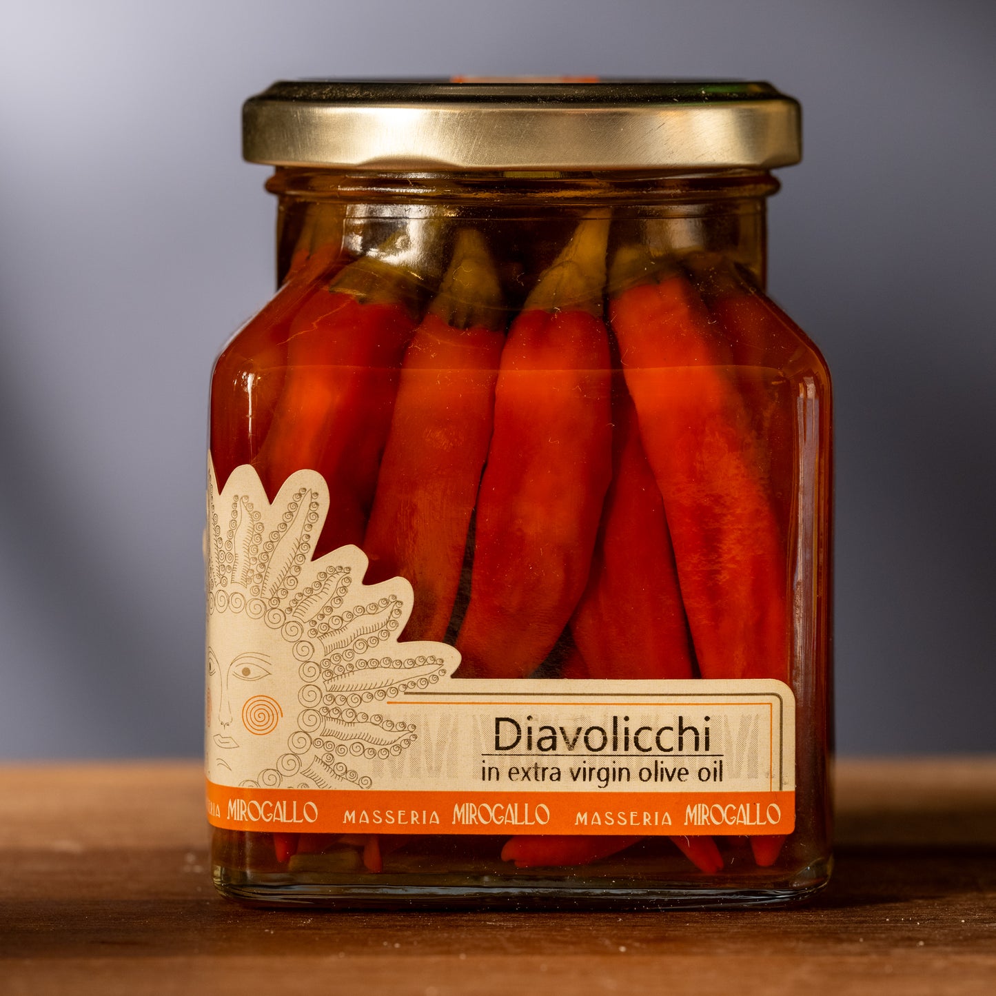 Mirgallo Diavolicchi - Hot Basilicata Peppers in Olive Oil-Front
