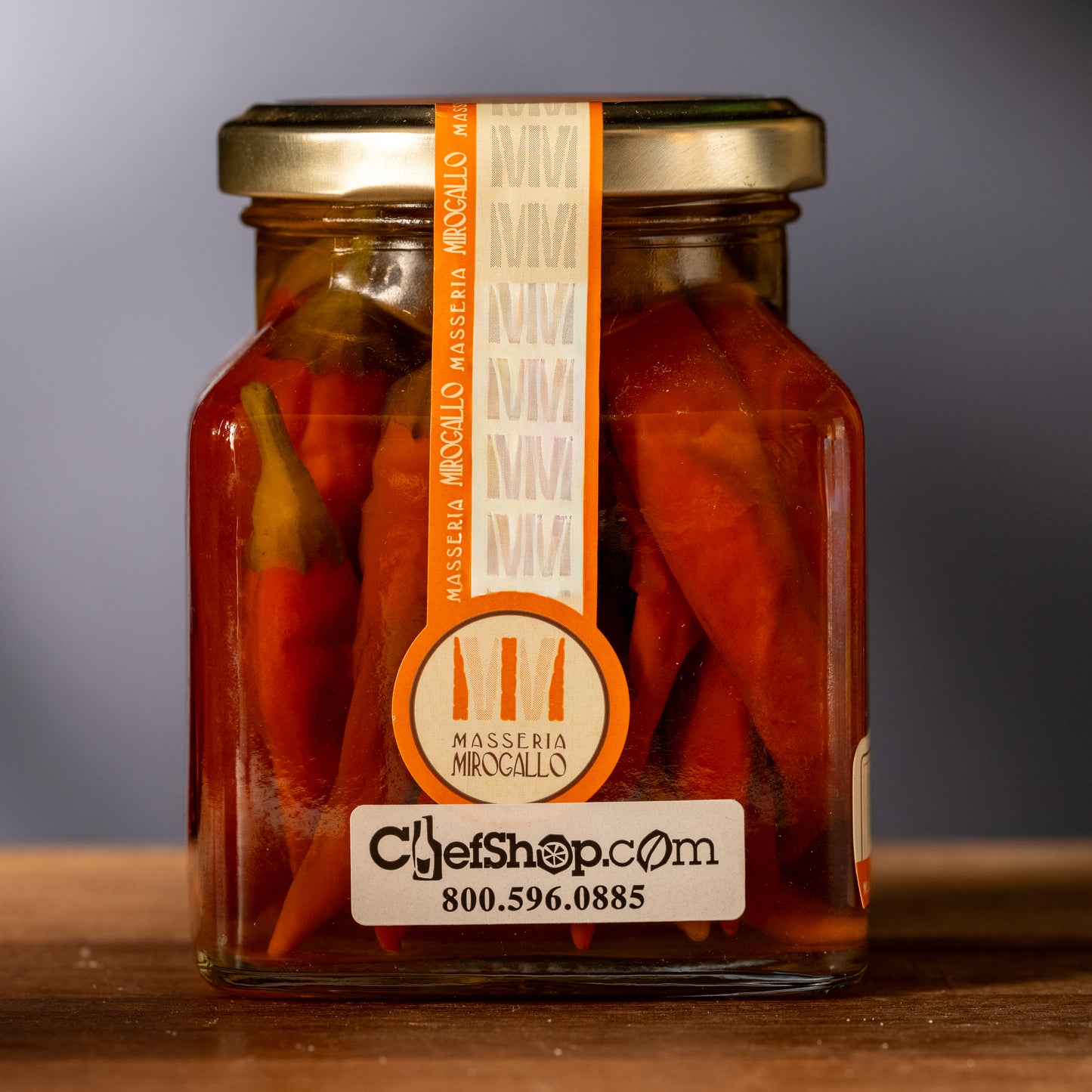 Mirgallo Diavolicchi - Hot Basilicata Peppers in Olive Oil-Label