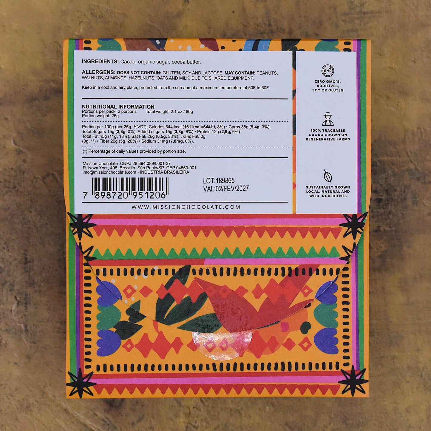 MISSION Chocolate 85-Percent Dark Brazil Bar
