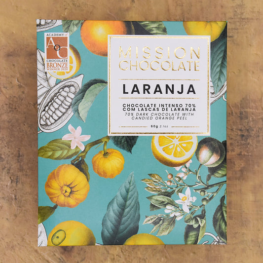 MISSION Chocolate Orange 70-Percent Dark Chocolate Bar