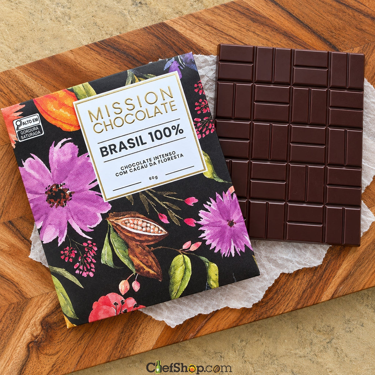 Mission Chocolate Brazil 100% Dark Chocolate Bar